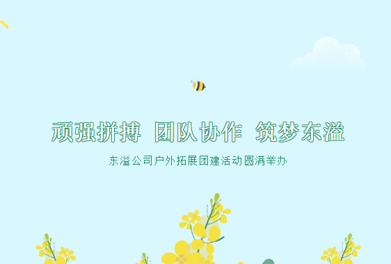 頑強拼搏 團(tuán)隊協(xié)作 筑夢東溢 --東溢公司戶外拓展團(tuán)建活動圓滿舉辦